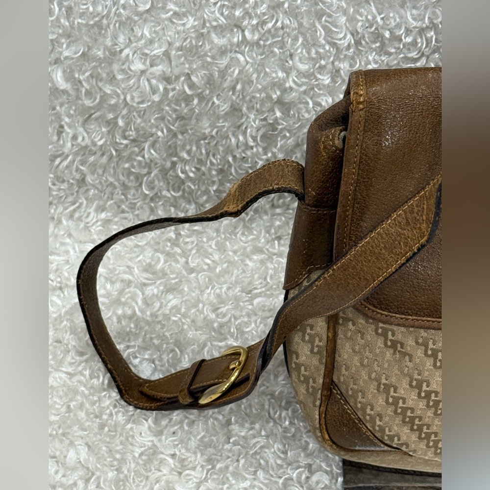 GUCCI Vintage Shoulder Crossbody Bag Canvas Brown - Picture 5 of 16